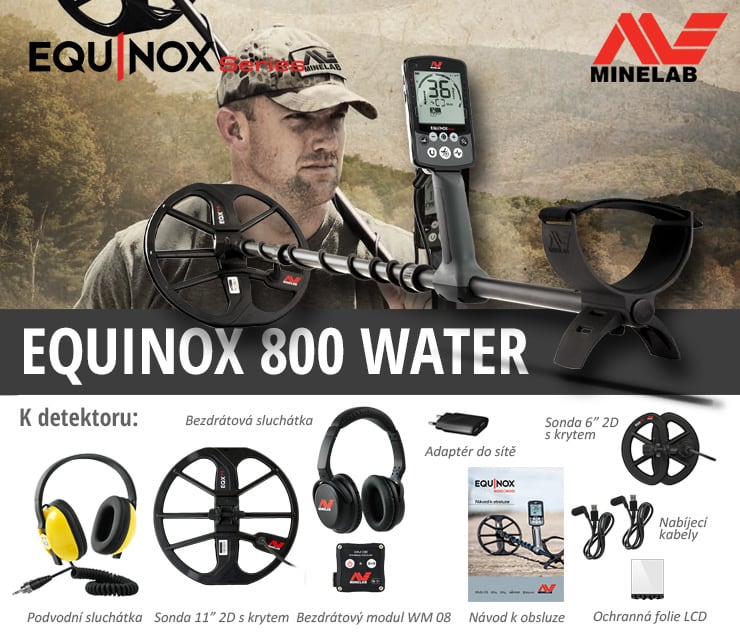 Detektor kovů Minelab Equinox ve verzi water